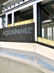 Particolare pannello Aquapanel Knauf | Scaffsystem
