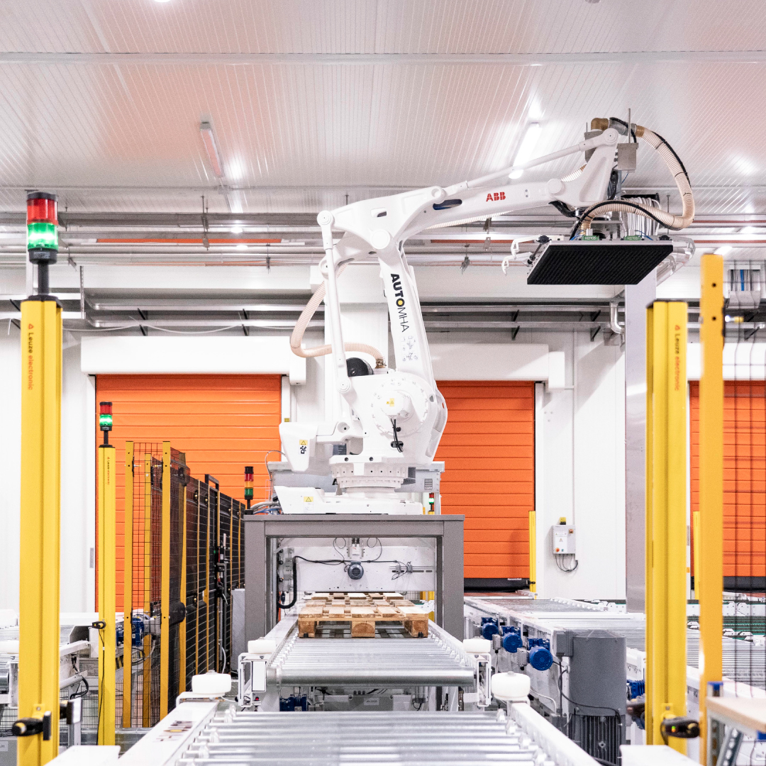 Robot industriale governato dal WMS Robot industriale governato dal WMS in un magazzino automatico